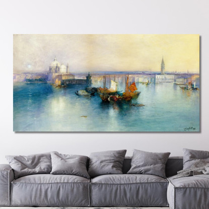 Venezia Dalla Torre Di San Giorgio Thomas Moran tmr93 quadro stampato su tela