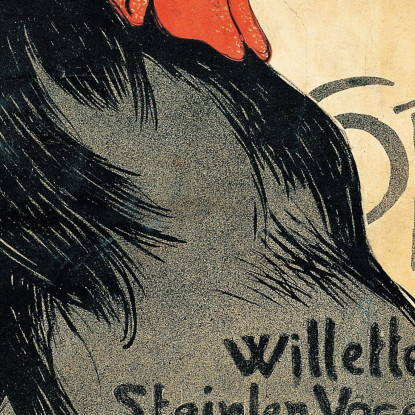 Cocorico Théophile Alexandre Steinlen tas10 quadro stampato su tela