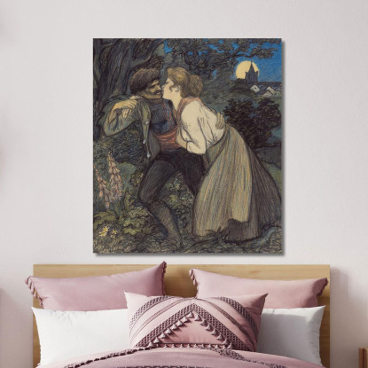 La Cagna Lupo 2 Théophile Alexandre Steinlen tas28 quadro stampato su tela