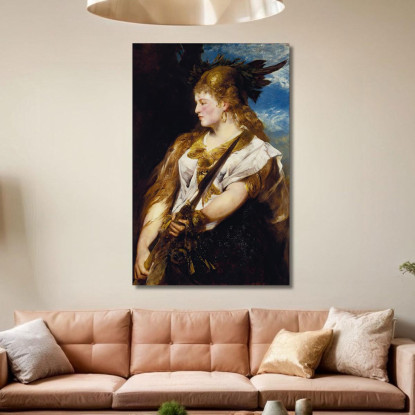 La Valchiria Hans Makart hmk64 quadro stampato su tela