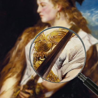 La Valchiria Hans Makart hmk64 quadro stampato su tela