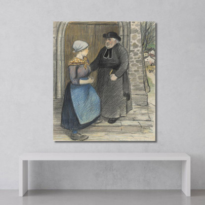 Penitenza Théophile Alexandre Steinlen tas42 quadro stampato su tela