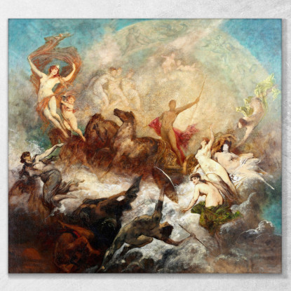 La Vittoria Della Luce Sulle Tenebre Hans Makart hmk65 quadro stampato su tela