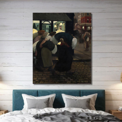Le Lavandaie Théophile Alexandre Steinlen tas53 quadro stampato su tela