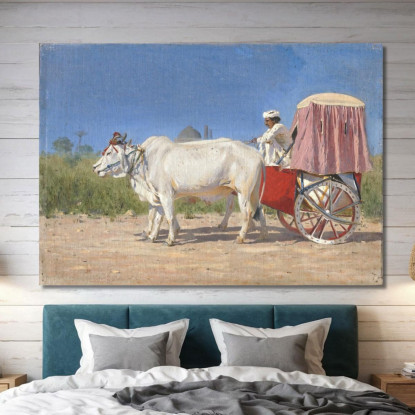 Trasporto A Delhi Vasily Vereshchagin vvr13 quadro stampato su tela