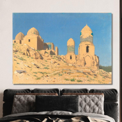 Mausoleo Di Shah-I-Zinda A Samarcanda Vasily Vereshchagin vvr48 quadro stampato su tela