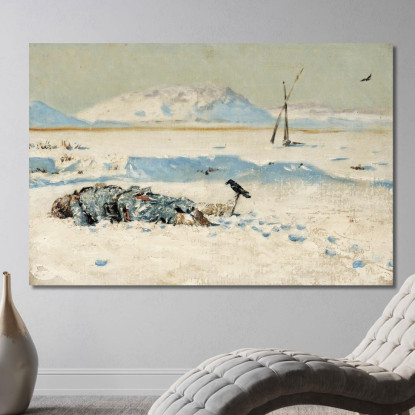 Il Soldato Caduto Vasily Vereshchagin vvr60 quadro stampato su tela