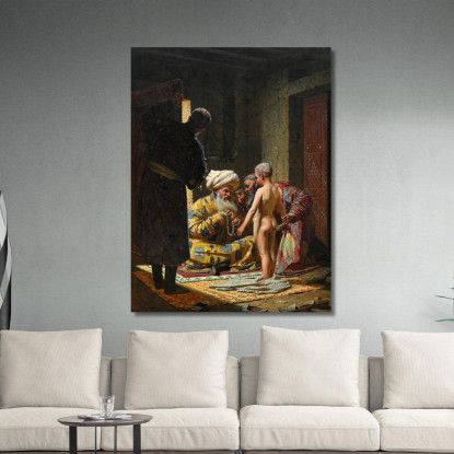La Vendita Del Bambino Schiavo Vasily Vereshchagin vvr63 quadro stampato su tela