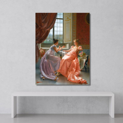 Una Lettera Divertente Vittorio Reggianini vrg7 quadro stampato su tela