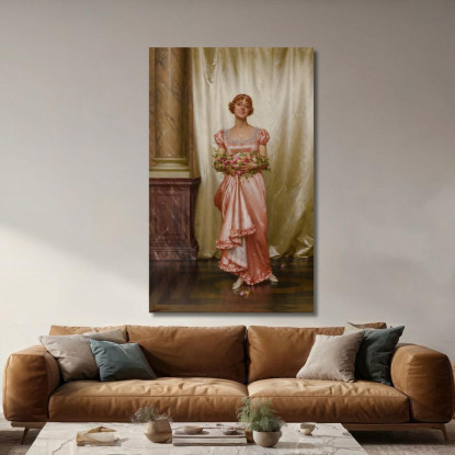 Rose Vittorio Reggianini vrg14 quadro stampato su tela