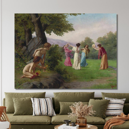 Spiare Il Loro Obiettivo Vittorio Reggianini vrg15 quadro stampato su tela