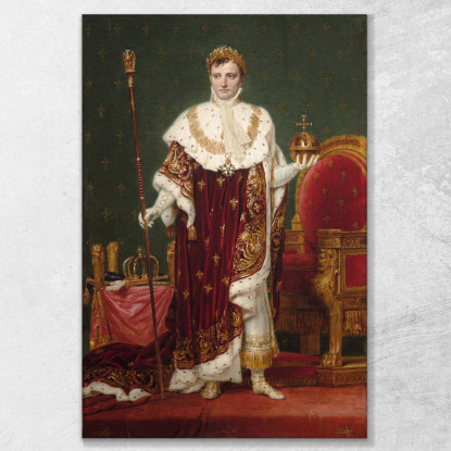 L'Imperatore Napoleone I Jacques Louis David jld7 quadro stampato su tela