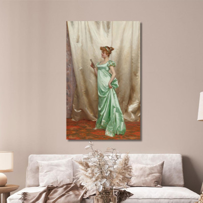 La Lettera D'Amore Vittorio Reggianini vrg19 quadro stampato su tela