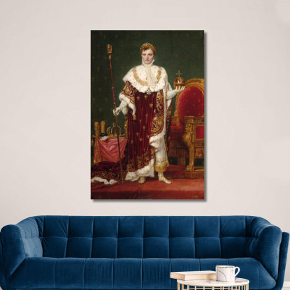 L'Imperatore Napoleone I Jacques Louis David jld7 quadro stampato su tela