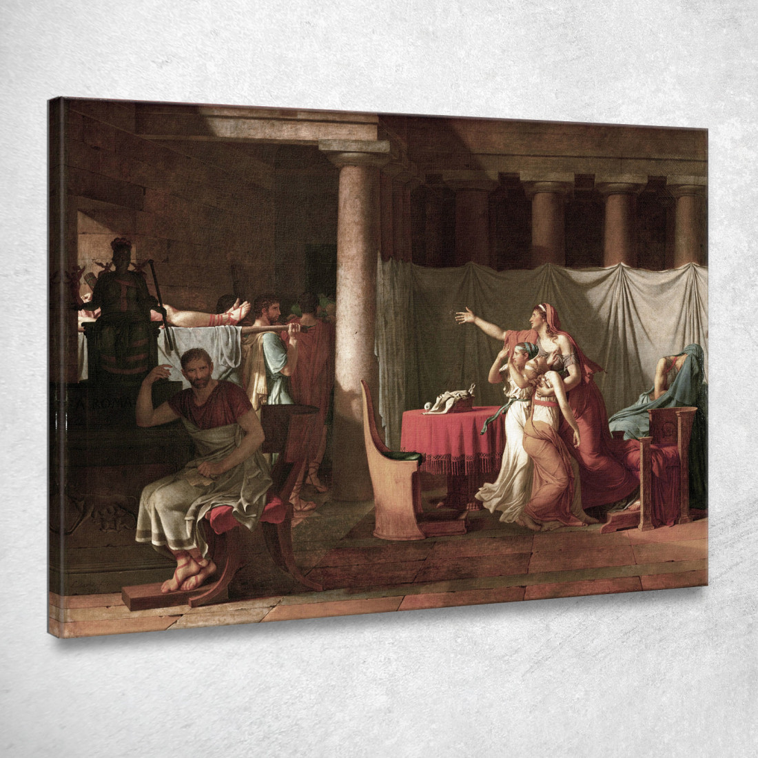 Davide Bruto Jacques Louis David jld10 quadro stampato su tela