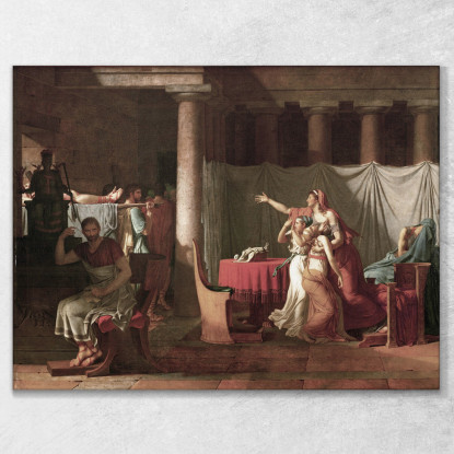 Davide Bruto Jacques Louis David jld10 quadro stampato su tela