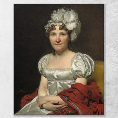 La Signora David Jacques Louis David jld15 quadro stampato su tela
