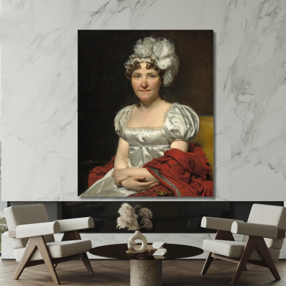 La Signora David Jacques Louis David jld15 quadro stampato su tela