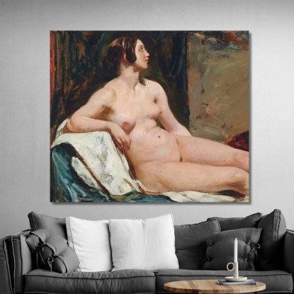 Nudo Femminile William Etty wet7 quadro stampato su tela