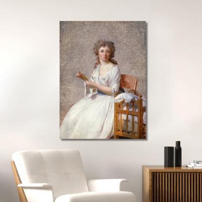 Madame De Pastoret E Suo Figlio Jacques Louis David jld16 quadro stampato su tela