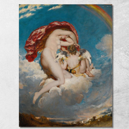 Venere E Cupido Discendenti William Etty wet44 quadro stampato su tela