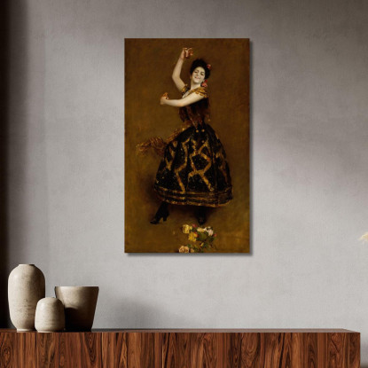 Carmencita William Merritt Chase wmc11 quadro stampato su tela