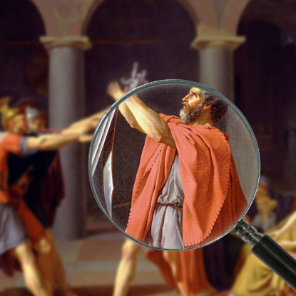 Giuramento Degli Orazi Jacques Louis David jld22 quadro stampato su tela