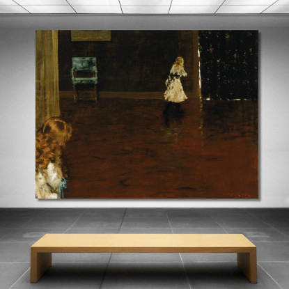 Nascondino William Merritt Chase wmc28 quadro stampato su tela
