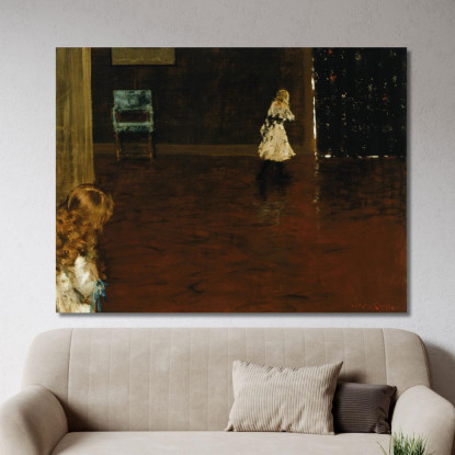 Nascondino William Merritt Chase wmc28 quadro stampato su tela