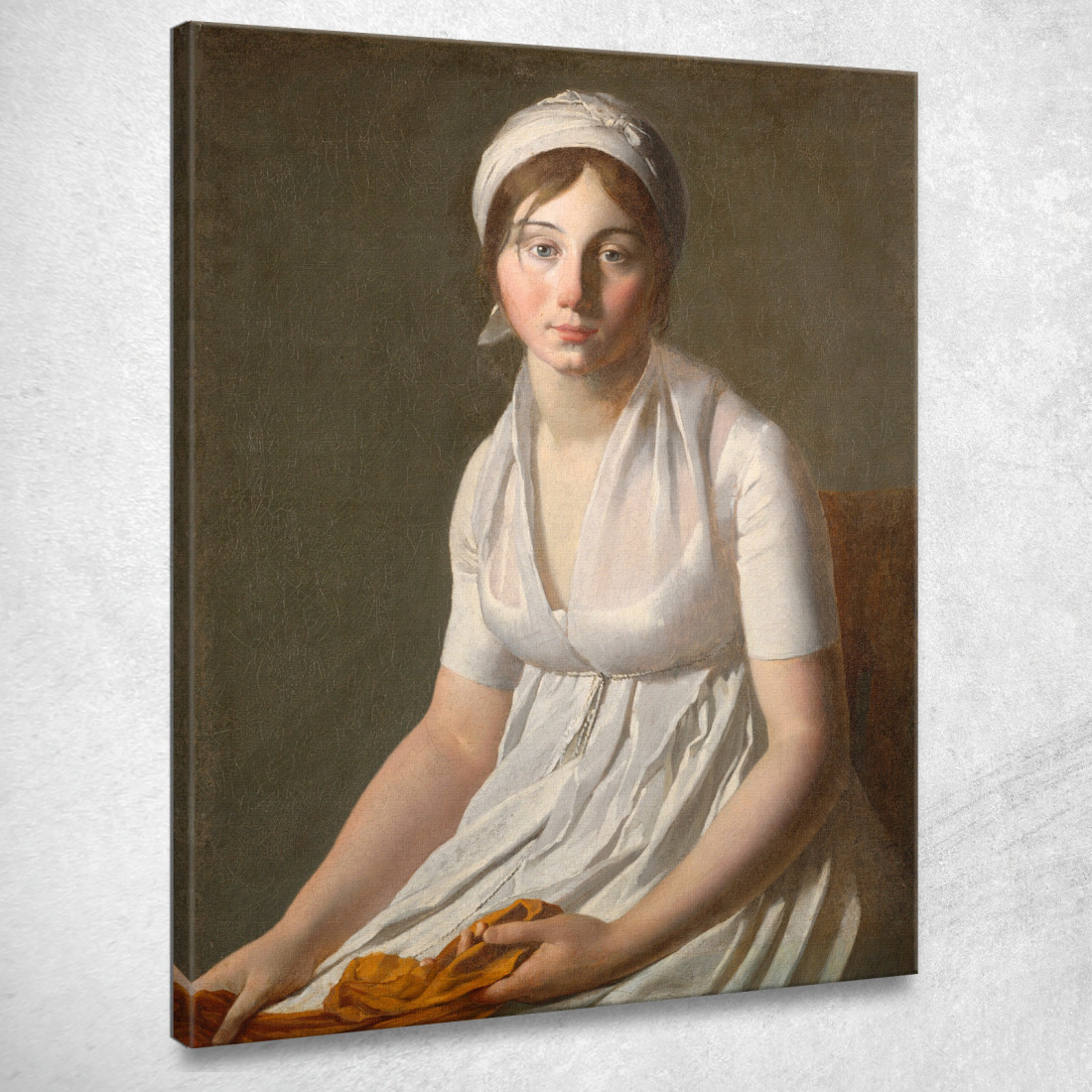 Ritratto Di Una Giovane Donna Jacques Louis David jld24 quadro stampato su tela