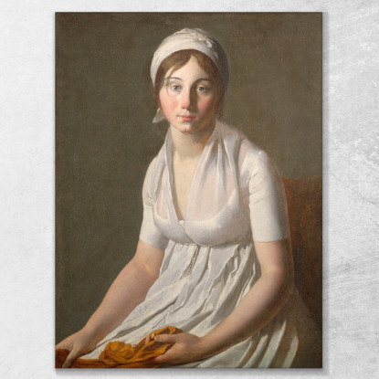 Ritratto Di Una Giovane Donna Jacques Louis David jld24 quadro stampato su tela