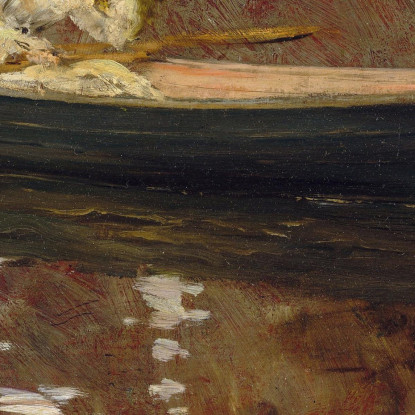 La Signora Chase A Prospect Park William Merritt Chase wmc43 quadro stampato su tela