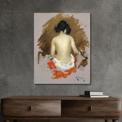 Nudo William Merritt Chase wmc47 quadro stampato su tela