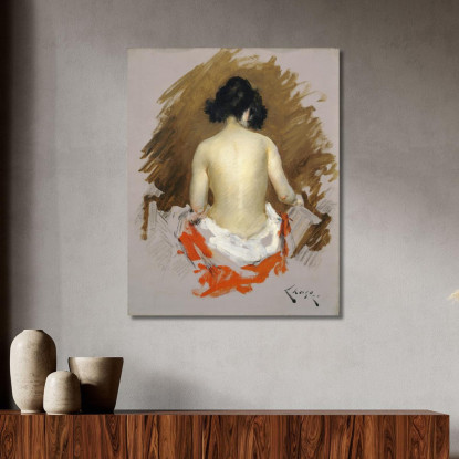 Nudo William Merritt Chase wmc47 quadro stampato su tela