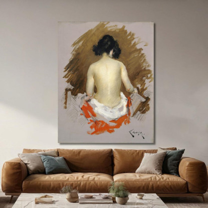 Nudo William Merritt Chase wmc47 quadro stampato su tela