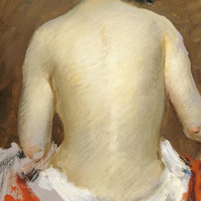 Nudo William Merritt Chase wmc47 quadro stampato su tela