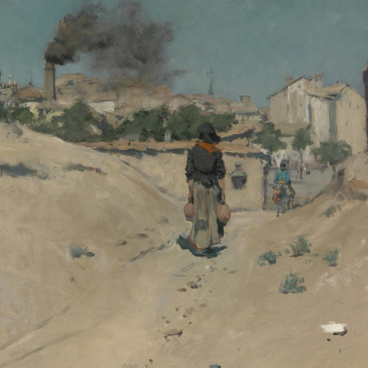 Periferia Di Madrid William Merritt Chase wmc50 quadro stampato su tela