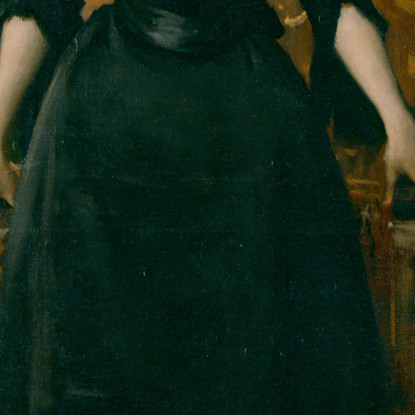 Ritratto Di Una Signora In Nero William Merritt Chase wmc54 quadro stampato su tela