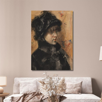 Ritratto Di Una Giovane Donna William Merritt Chase wmc57 quadro stampato su tela