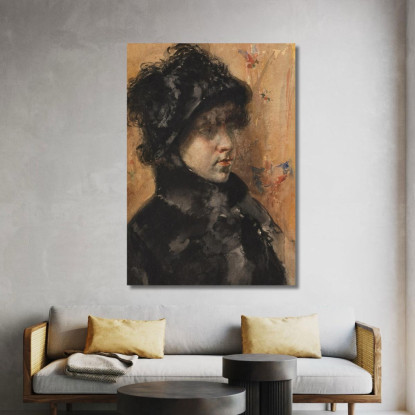 Ritratto Di Una Giovane Donna William Merritt Chase wmc57 quadro stampato su tela