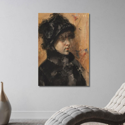 Ritratto Di Una Giovane Donna William Merritt Chase wmc57 quadro stampato su tela
