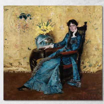 Ritratto Di Dora Wheeler William Merritt Chase wmc58 quadro stampato su tela