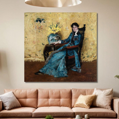 Ritratto Di Dora Wheeler William Merritt Chase wmc58 quadro stampato su tela
