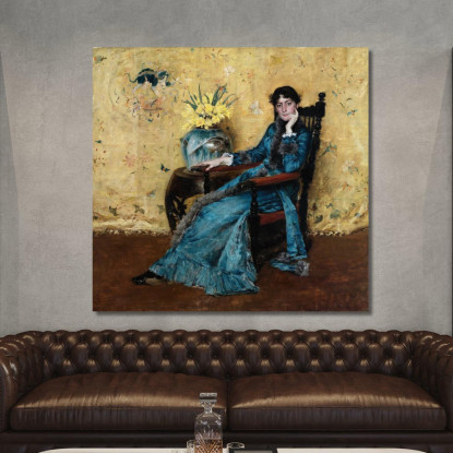 Ritratto Di Dora Wheeler William Merritt Chase wmc58 quadro stampato su tela