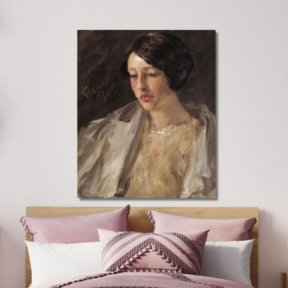 Ritratto Di Esther M. Groome William Merritt Chase wmc59 quadro stampato su tela