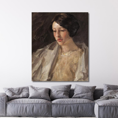 Ritratto Di Esther M. Groome William Merritt Chase wmc59 quadro stampato su tela