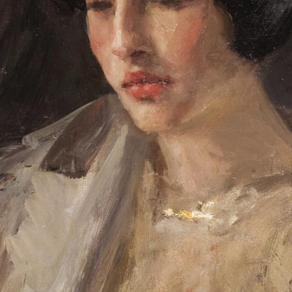 Ritratto Di Esther M. Groome William Merritt Chase wmc59 quadro stampato su tela