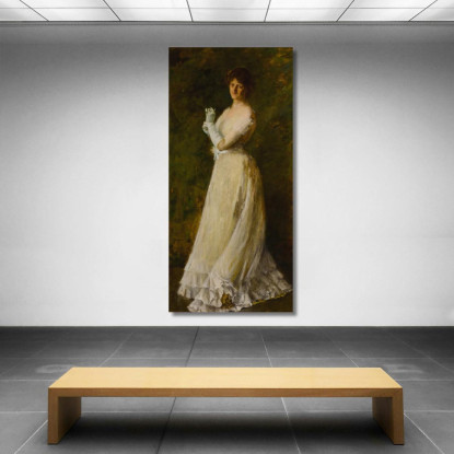 Ritratto Della Signorina B. William Merritt Chase wmc61 quadro stampato su tela