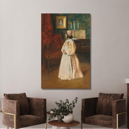 Ritratto Di Mia Figlia Alice William Merritt Chase wmc62 quadro stampato su tela