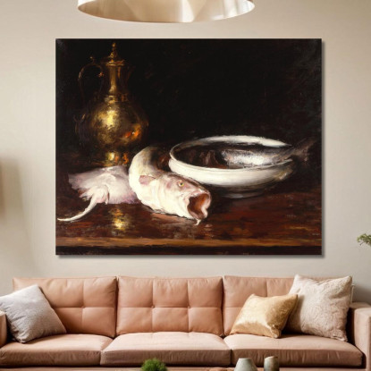 Natura Morta William Merritt Chase wmc84 quadro stampato su tela